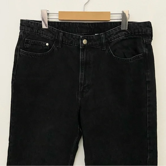 H&M 2026 Black Ultra High Rise Wide Leg Jeans - Picture 3 of 12